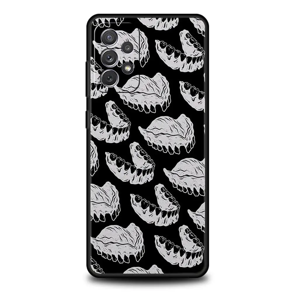 Dente di ammaccatura dentale Denti carini Custodia per Samsung A51 A71 A21S A12 A11 A15 A25 A31 A41 A23 A33 A53 A73 A05S A13 5G A35 A55 Copertura