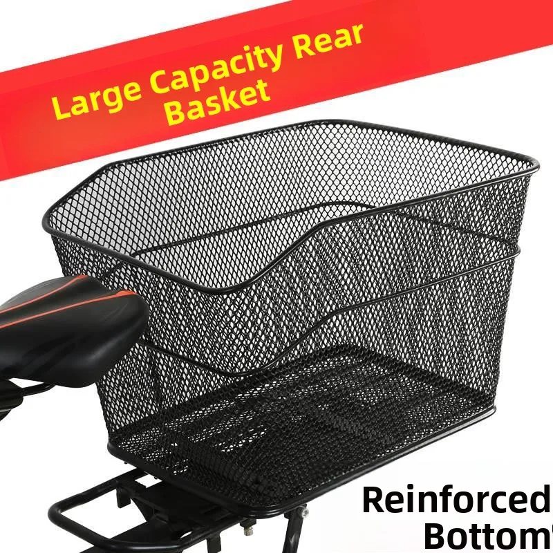 

Большая многослойная холщовая корзина для велосипеда, сумка для книг, велосумка для студентов, для поездок на работу, водонепроницаемая, быстрая установка