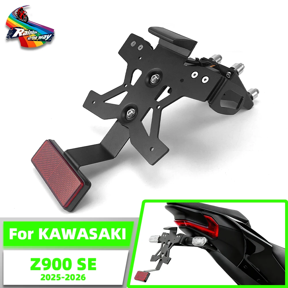 

Для Kawasaki Z900SE Z900 2025 z900 se 2025 2026 комплект аксессуаров для мотоцикла держатель номерного знака светодиодный светильник поддержка заднего брызговика