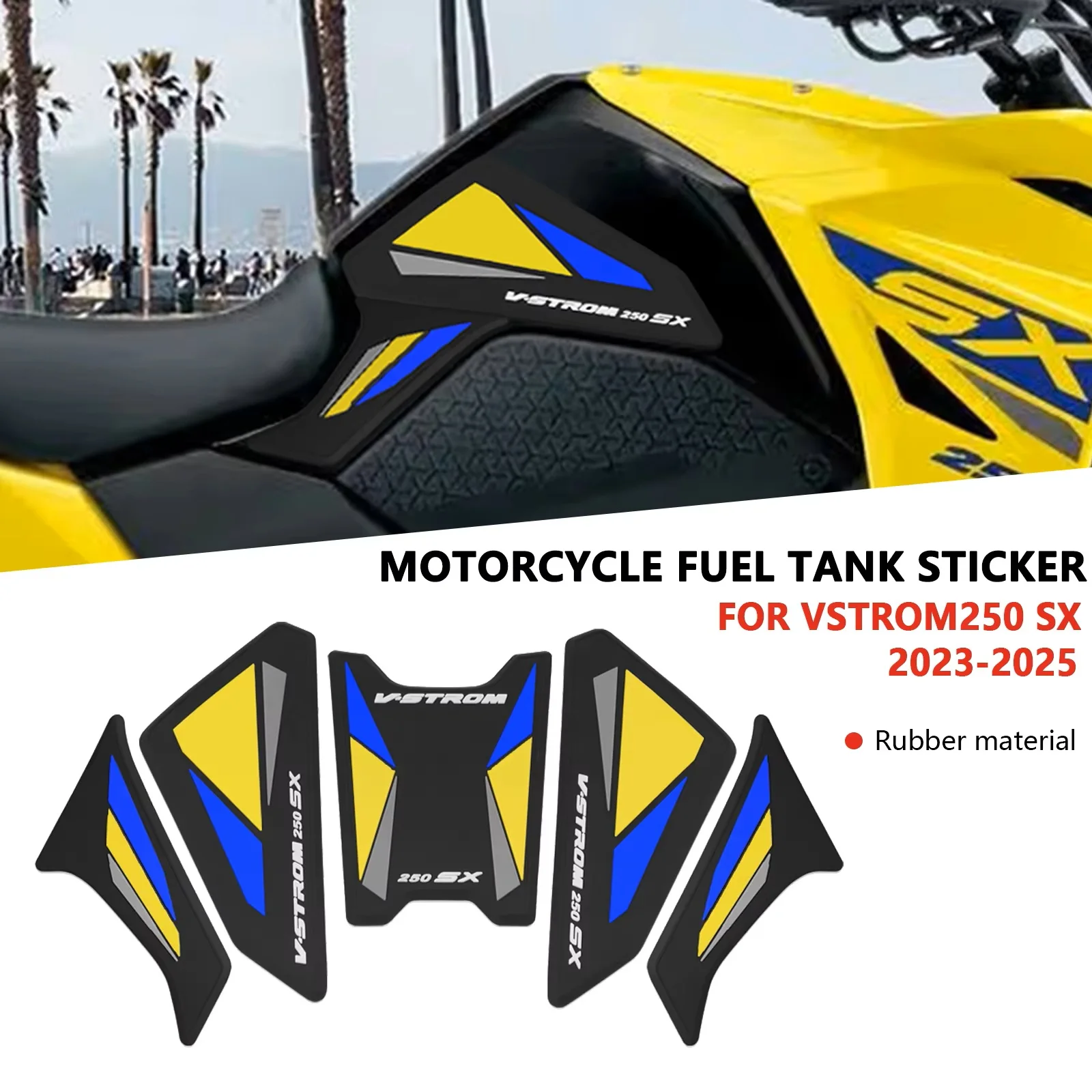 

Наклейки на мотоцикл, наколенник, тяговая накладка, накладки на бак, боковая защита, накладка на топливный бак Vstrom 250 SX 2025 V-Strom 250 SX 2024 2023