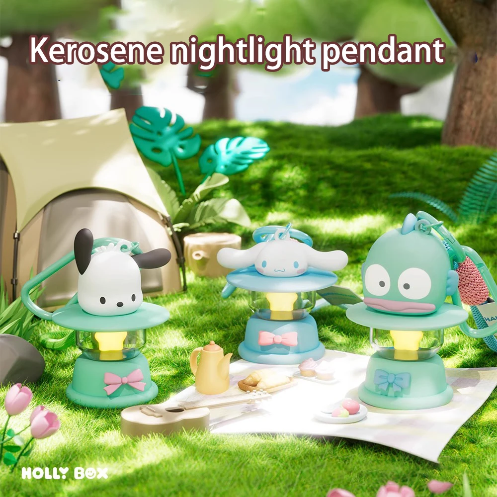 

Kuromi Kerosene Nightlight Pendant Cute Cartoon Anime Model Cinnamoroll Couple Keychain Ornaments Kids Birthday Gift