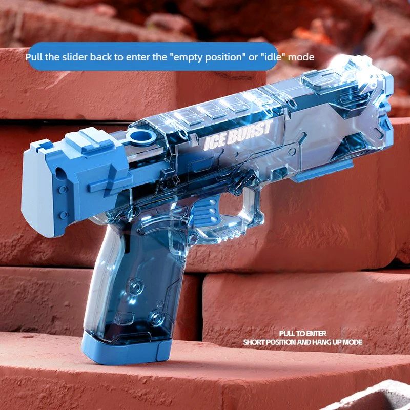 Manual Water Gun Continuous Firing Watergun Swimming Pool Toy Transparent Squirt Gun Long Range Water Pistol Beach Outdoor Toy view 3