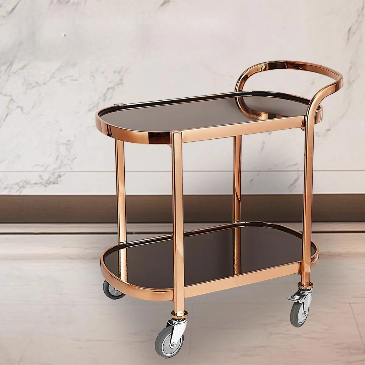 

Heavy Duty Hotel Handcart Banquet Wheels Event Cocktail Portable Hotel Handcart Stent Vehicle Transport Wagen Luxury Furniture