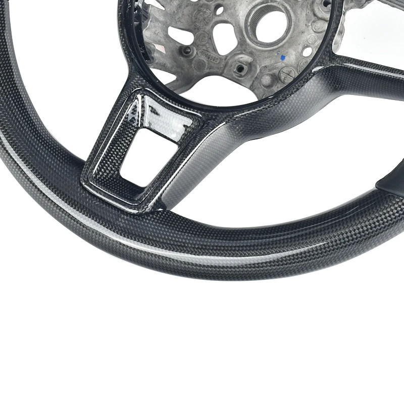 Upgrade Setir Mobil ZJZ Pors-che Serat Karbon untuk Porsche Panamera Macan Cayenne 918 911 718 970 971 958