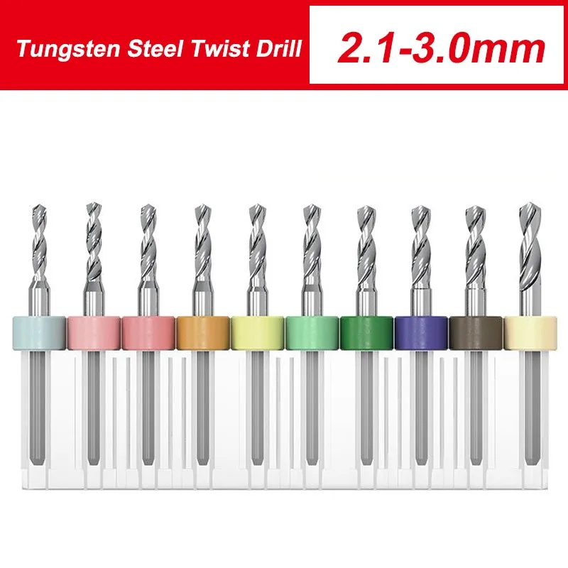GAMONT PCB Ttungsten Steel Carbide Twist Drill Fixed Shank Bit 0.1-2.95mm Small Head Ultra-fine Drilling Tools