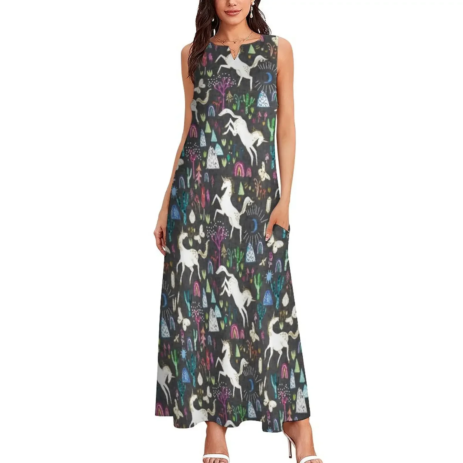 Unicornicopia Long Dress women's evening dresses Woman clothes prom dress 2025 women's summer dress 2025