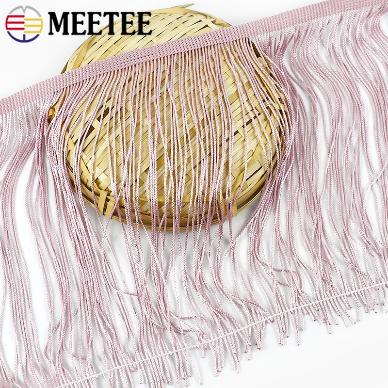 

5/10 м 20 см красочная полиэстеровая кисточка с бахромой, кружевная лента для шитья, латинское платье, занавески, кисточки, отделка одежды, тканевые аксессуары