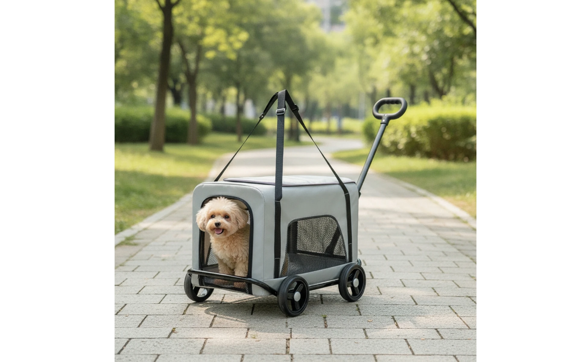 Rolling Pet Carrier Foldable Wheeled Pet Carrier Smooth Spacious for Small Pets, Travel, Vet Visits Rolling Pet Carrier Foldable Wheeled Pet Carrier Smooth Spacious for Small Pets, Travel, Vet Visits