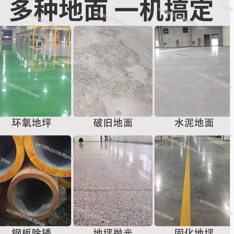 Handheld three-head dust-free cement grinder Epoxy floor grinder Edge concrete floor renovation terrazzo