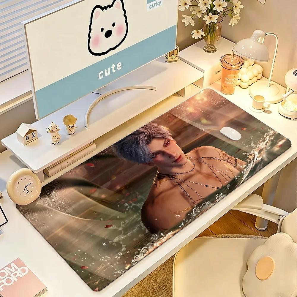 Love and Deepspace LADS The Five Mouse Pad Large Non-Slip Waterproof Mat Stitched Edge Keyboard Pad for Gaming Daily Office