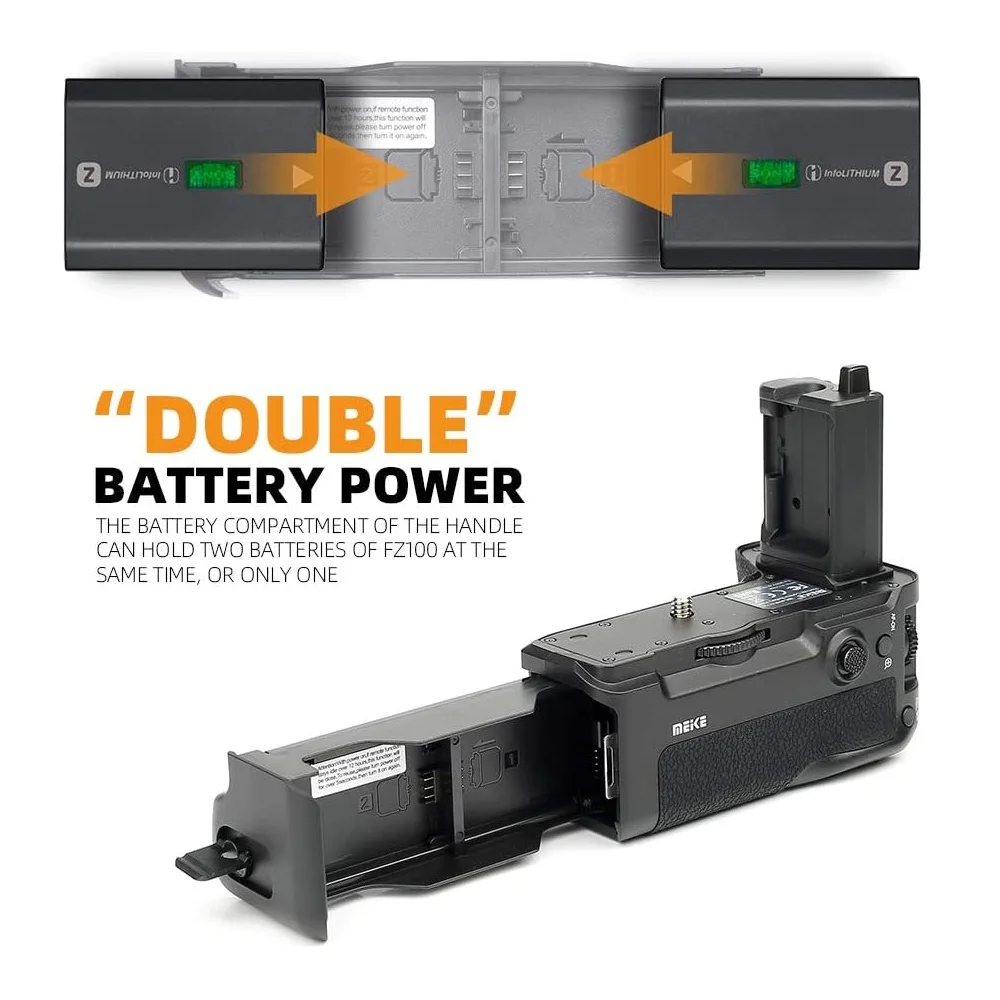 Meike MK-A7RIV PRO Vertical Battery Grip with 2.4G wireless remote control for Sony A7RIV A7IV A9II A7SIII Mirrorless Camera