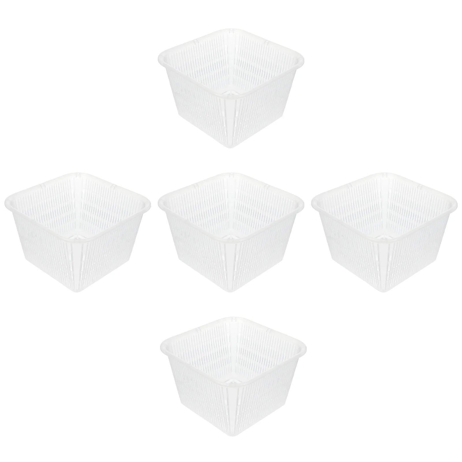 

5Pcs Plastic Orchid Pots Thickened Planter Basket Holes Breathable Lightweight Durable for Growing Replanting Flowers