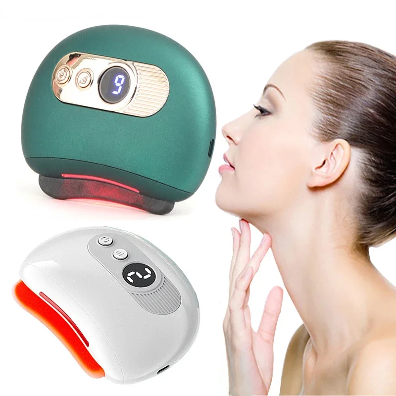 Smart Facial Bianstone Scraping Board Massager Electric Scraping Instrument Facial Beauty Pulling Tendon Meridian Brush