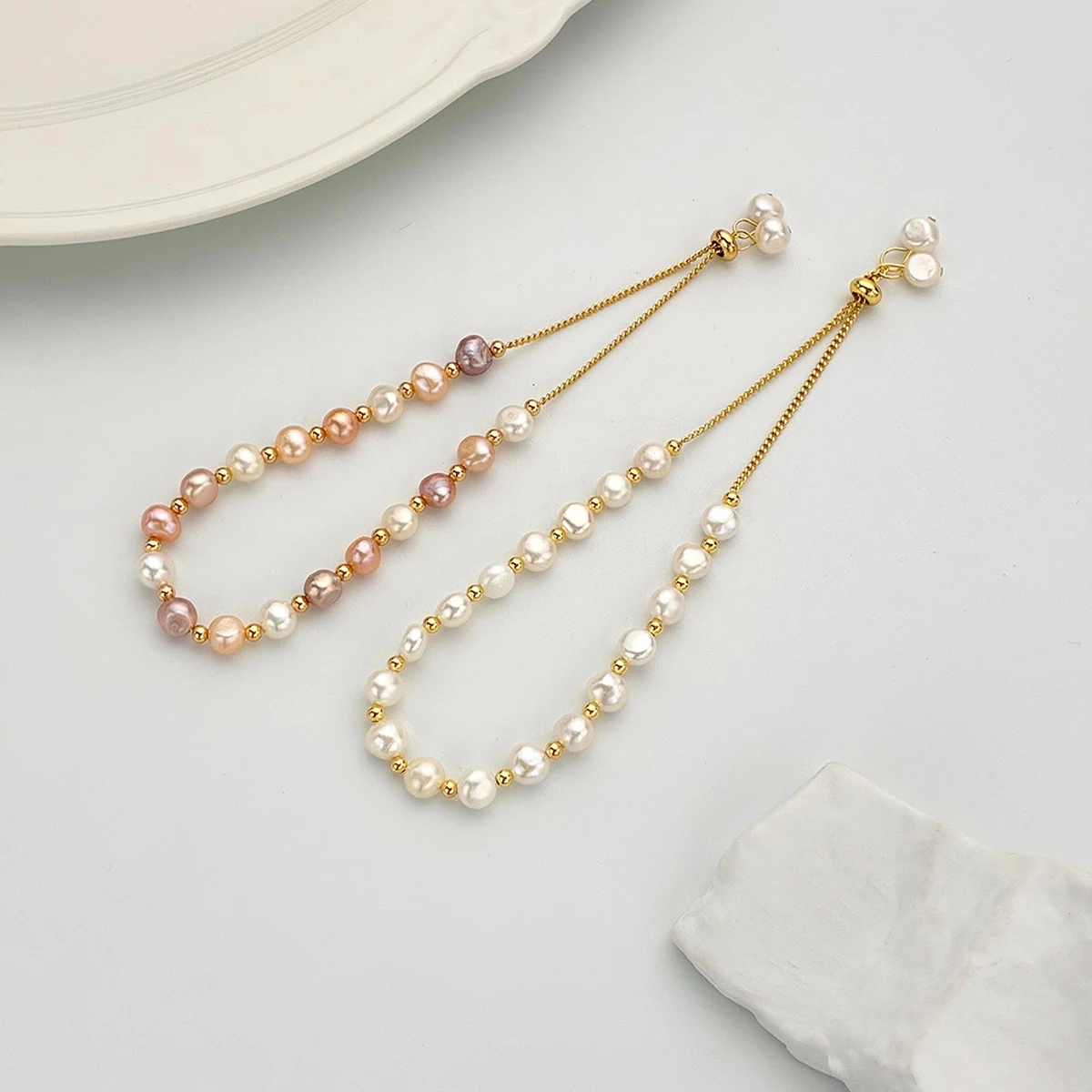 Adjustable Natural Pearl Brace - огляд і ціна Natural Freshwater Pearl Strand Loose Beads