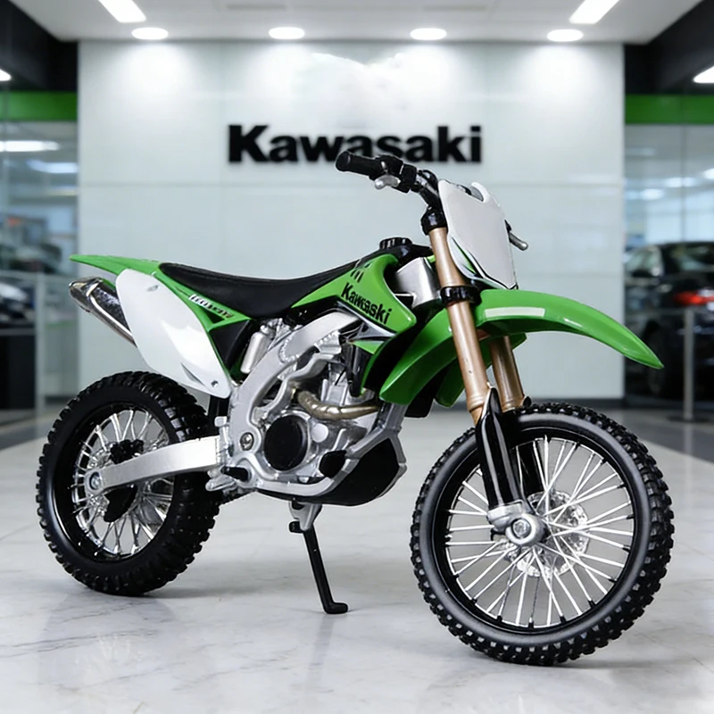 

Модель мотоцикла Maisto 1/12 Kawasaki KX450F KX450, коллекционная игрушка, внедорожный мотоцикл с амортизатором, игрушечный автомобиль