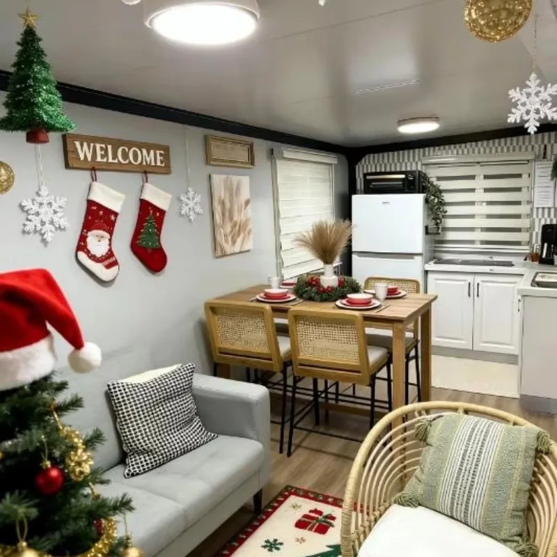 Factory Price  Prefab 20Ft 40Ft Expandable Container House Kitchen Prefabricated Light Steel Modular Home Customized