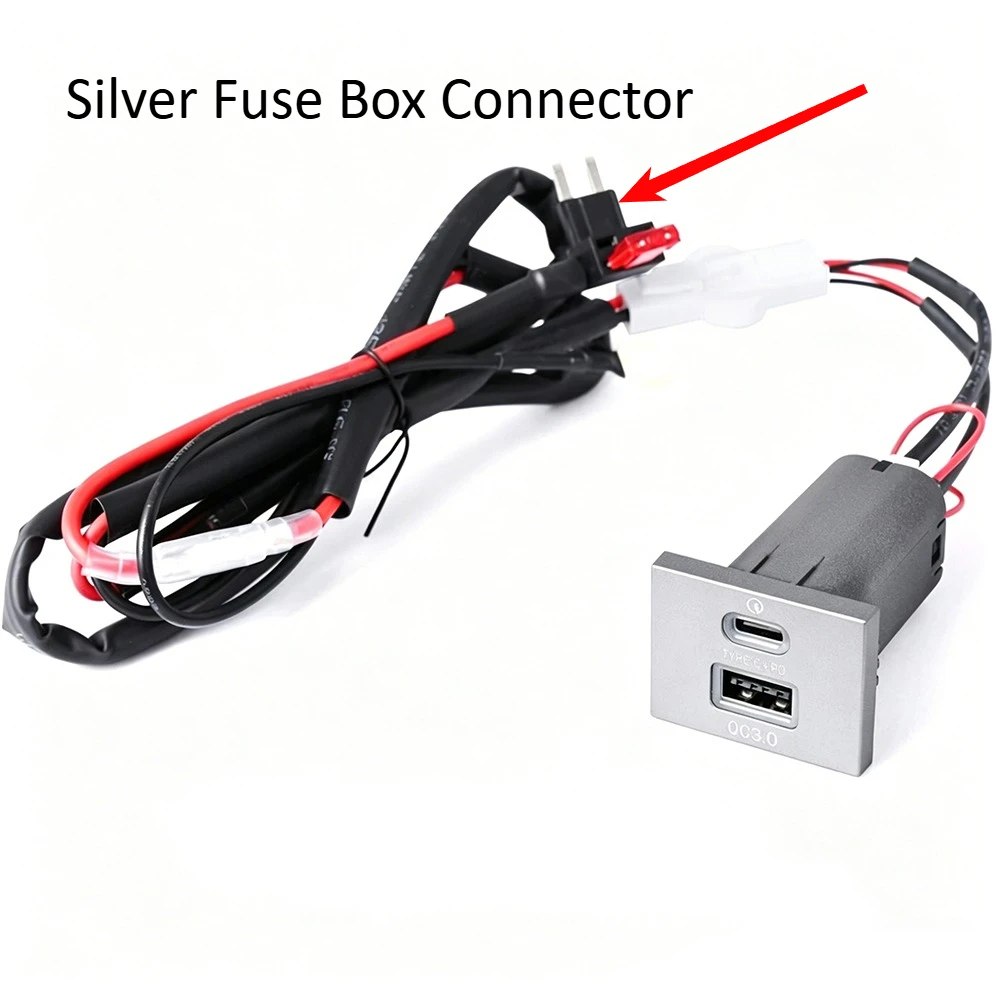 Dual-USB-Autoladegerät für Ford Focus 2 Mk2 2009-2011 QC3.0 + Typ-C PD Schnellladebuchse Ohne Kabelschäden – Detail 6
