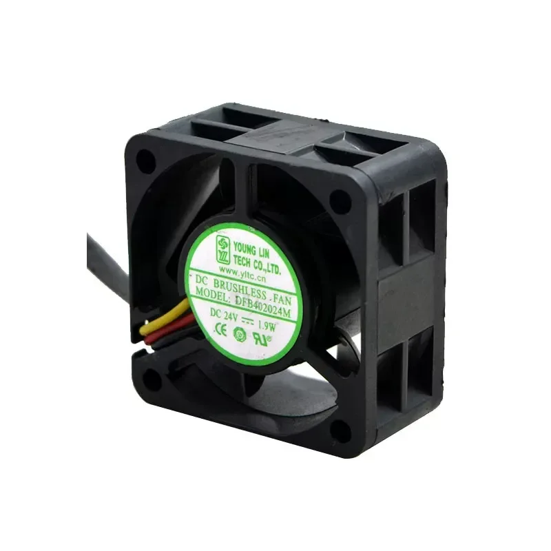 for Yonglin DFB402024M 4CM 24V 1.9W 3-Wire Inverter Fan 4020 Server Cooling Fan