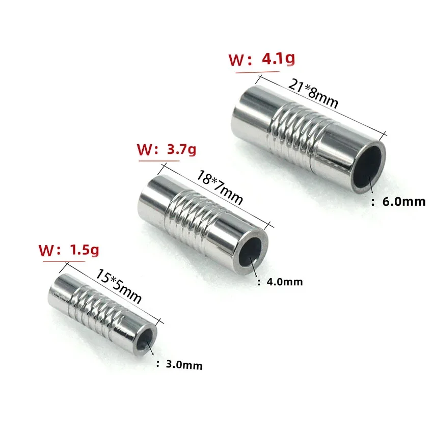 5 szt. Stal Nierdzewna 3mm 4mm 6mm Magnetyczne Zapięcie Do DIY Łącznik Bransolet Skórzanych Sznurków Charms Klamra Akcesoria Do Wyrobu Biżuterii