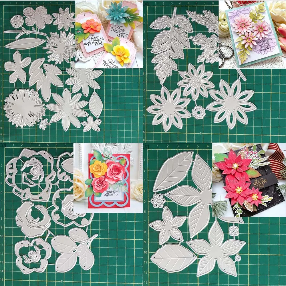 Blume Metall Schneiden Stirbt Diy Scrapbooking Fotoalbum Dekorative Präge Schablone Papier Karte Handwerk Vorlage form