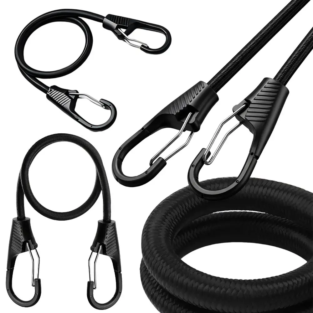 5pcs Multipurpose 24 Inch Elastic Bungee Straps for Car Roof Luggage, Camping Tent, Bike, Moving Boxes, Picnic Gear YMY