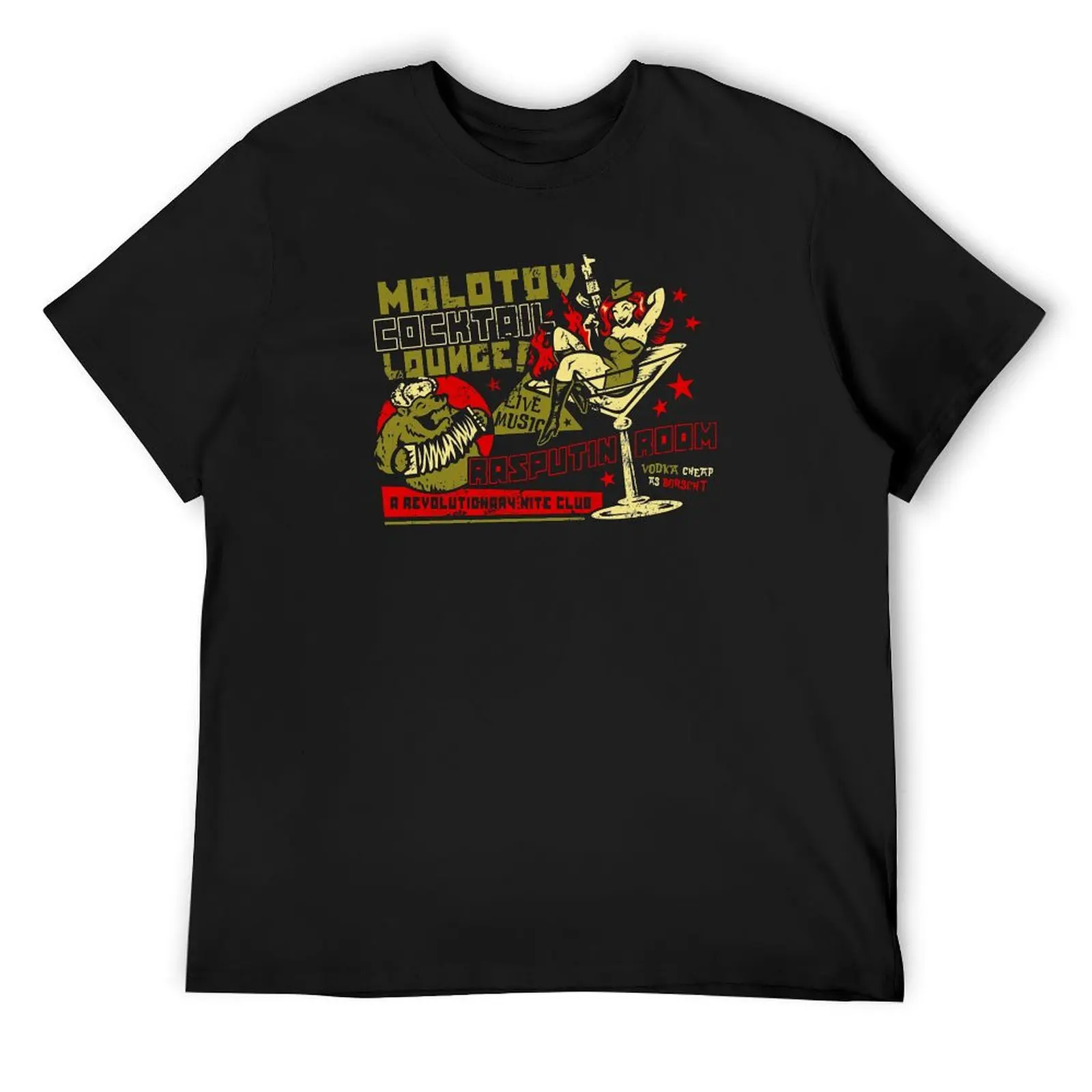 Molotov Cocktail Lounge T-Shirt basketball graphic tees plus sizes fruit of the loom mens t shirts