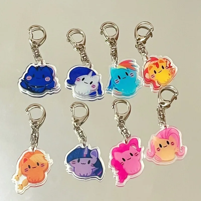 

Cute Mini My Little Pony Cartoon Girly Keychain Acrylic