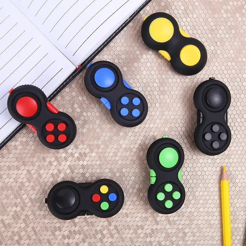 New Premium Quality Fidget Controller Pad Game Focus Toy Smooth ABS Plastic Stress Relief Squeeze Fun Hand Hot Interactive Gift