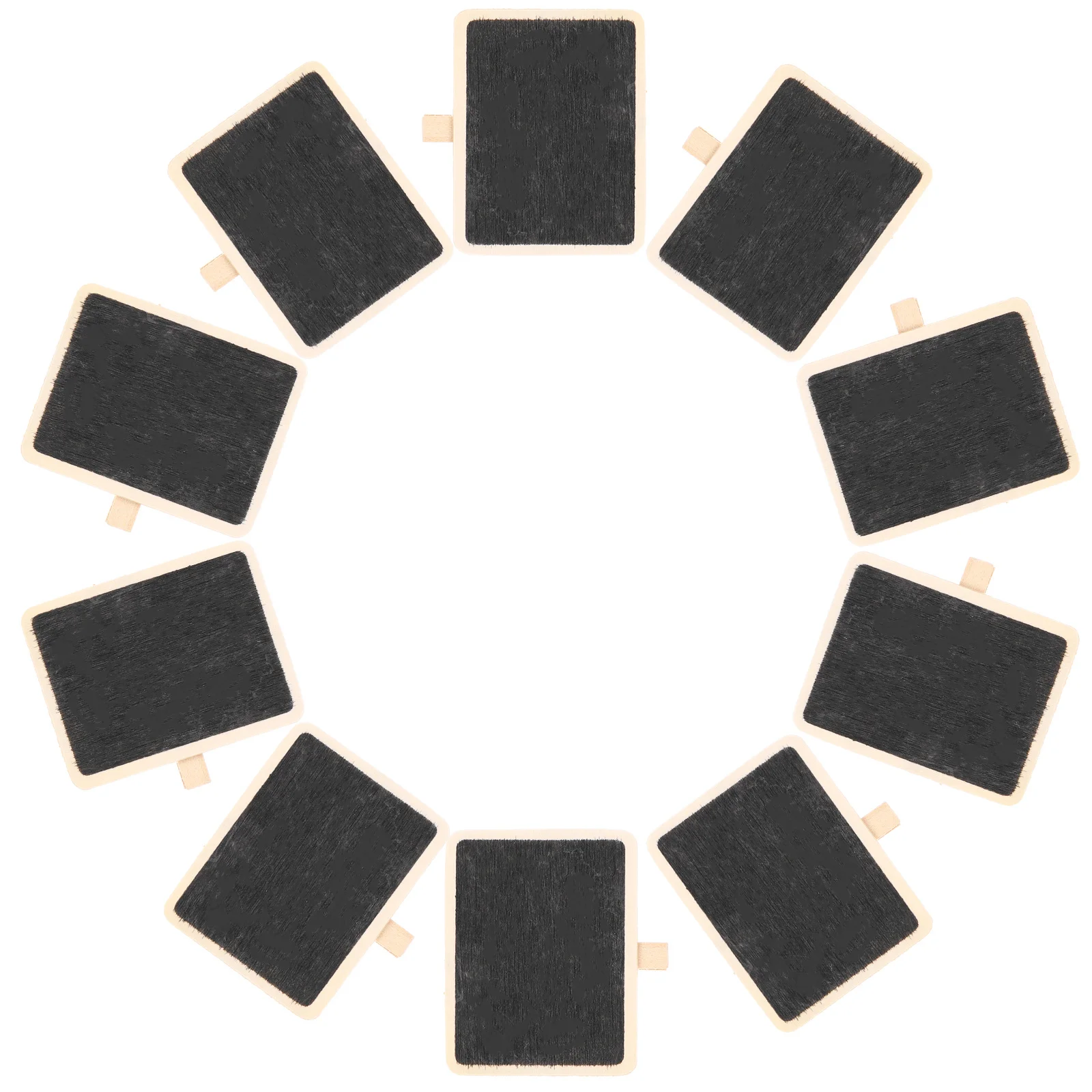 

10Pcs Creative Mini Black Board Memo Clips Desktop Note Holders for Photo Messages Cards Office Clips