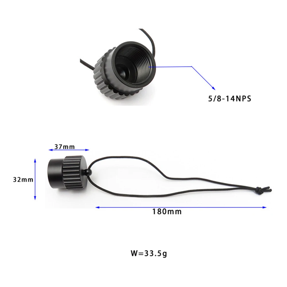 Brand New 6061 Aluminum Threaded Cap For DIN Scuba Tank Valves Offering Reliable Thread For Protection And Minimal Weight Additi