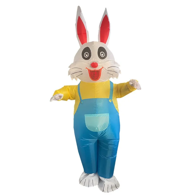 Easter Bunny Inflatable Cosplay Costume Adult Rabbit Fantasy Stage Performance Festival Carnival Party Clothing for Men Women