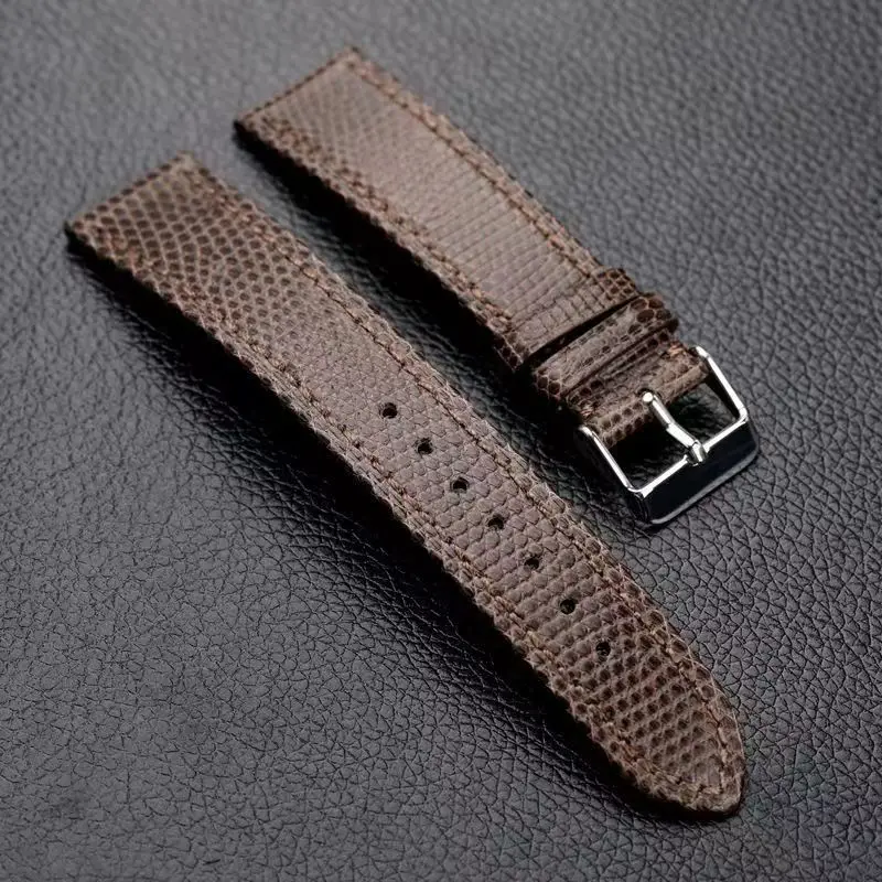 Handmade lizard leather strap, durable, sweat resistant, water-resistant, 18 19 20 21 22MM genuine leather, soft and ultra-thin