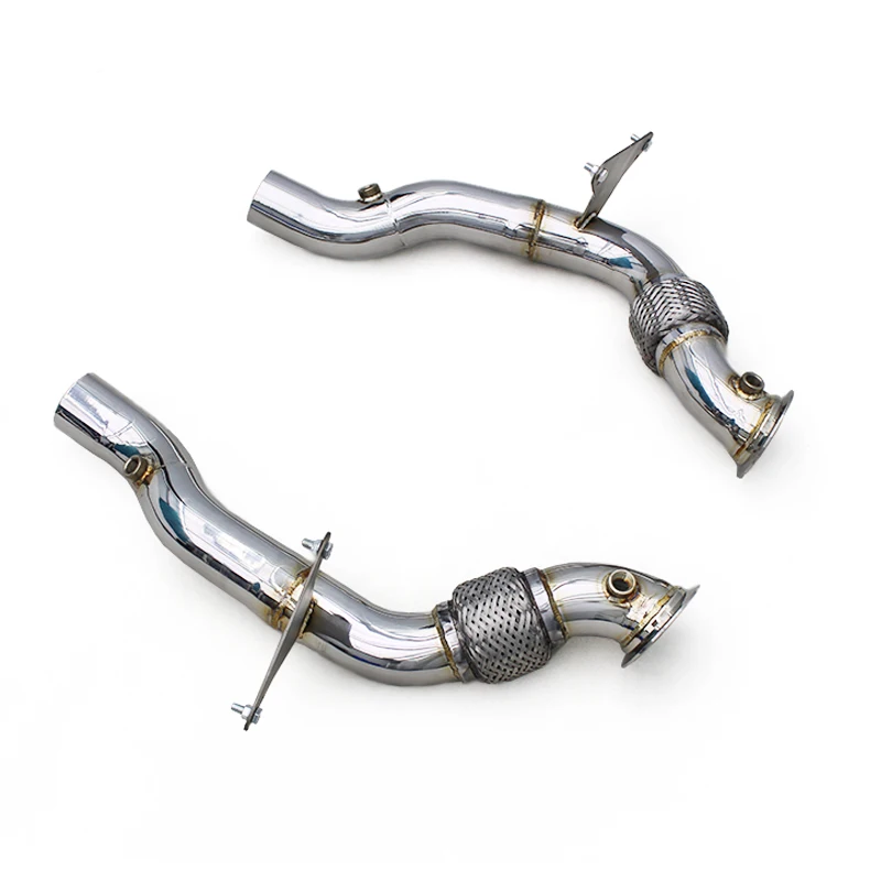 

Выхлопная труба YK для Ferrari 488 GTB/Spider/Pista 3.9T V8 2015-2019, коллектор из нержавеющей стали, выхлопная труба свободного потока двигателя