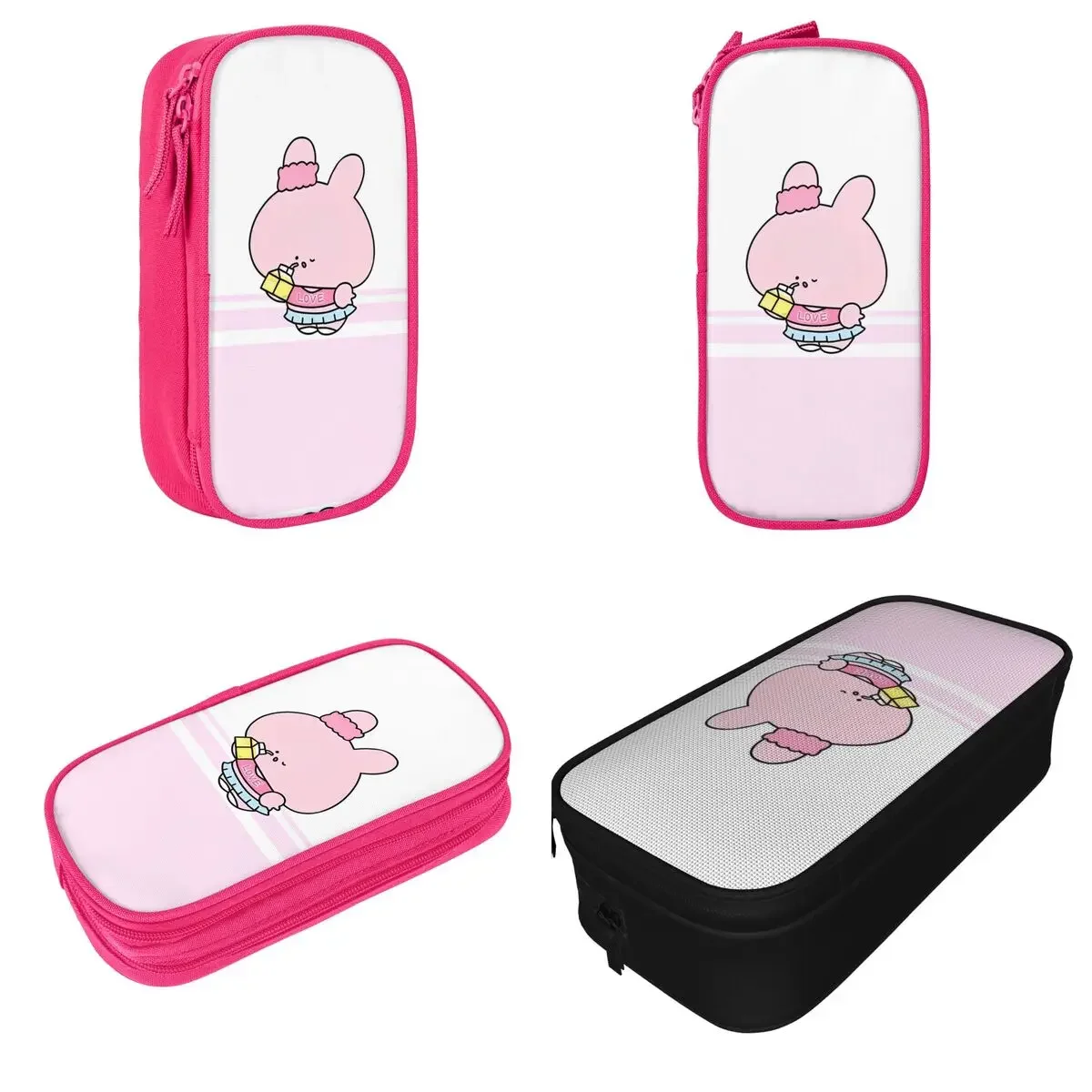 

Asamimichaan Cute Asamimi Rabbit Pencil Case Pencilcases Pen Holder Large Storage Pencil Bags School Supplies Zipper Stationery