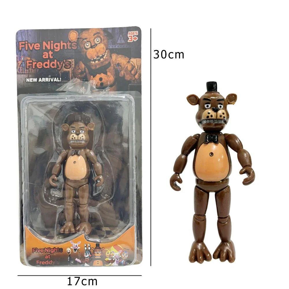 15cm FNAF Figures Freddy Bonnie Foxy Chica Fazbear Bear Action Figure PVC Collection Nightmare Fredbear Balloon Boy Dolls Model