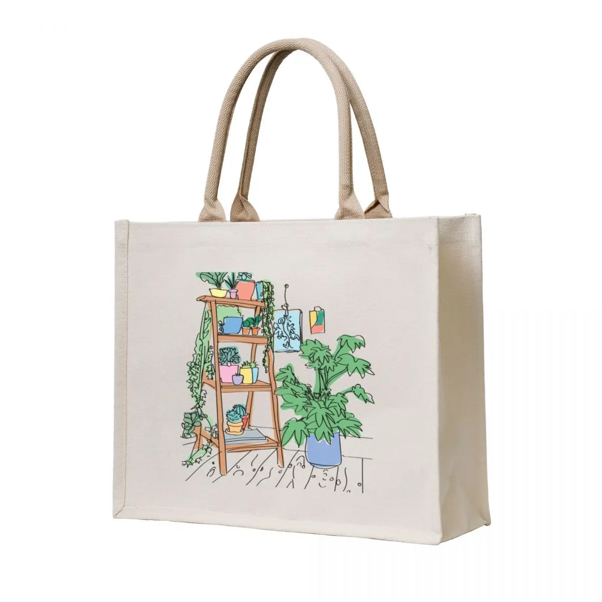 

Apartment Plants Tote Bag foldable reusable bag Cloth bags Reusable bags