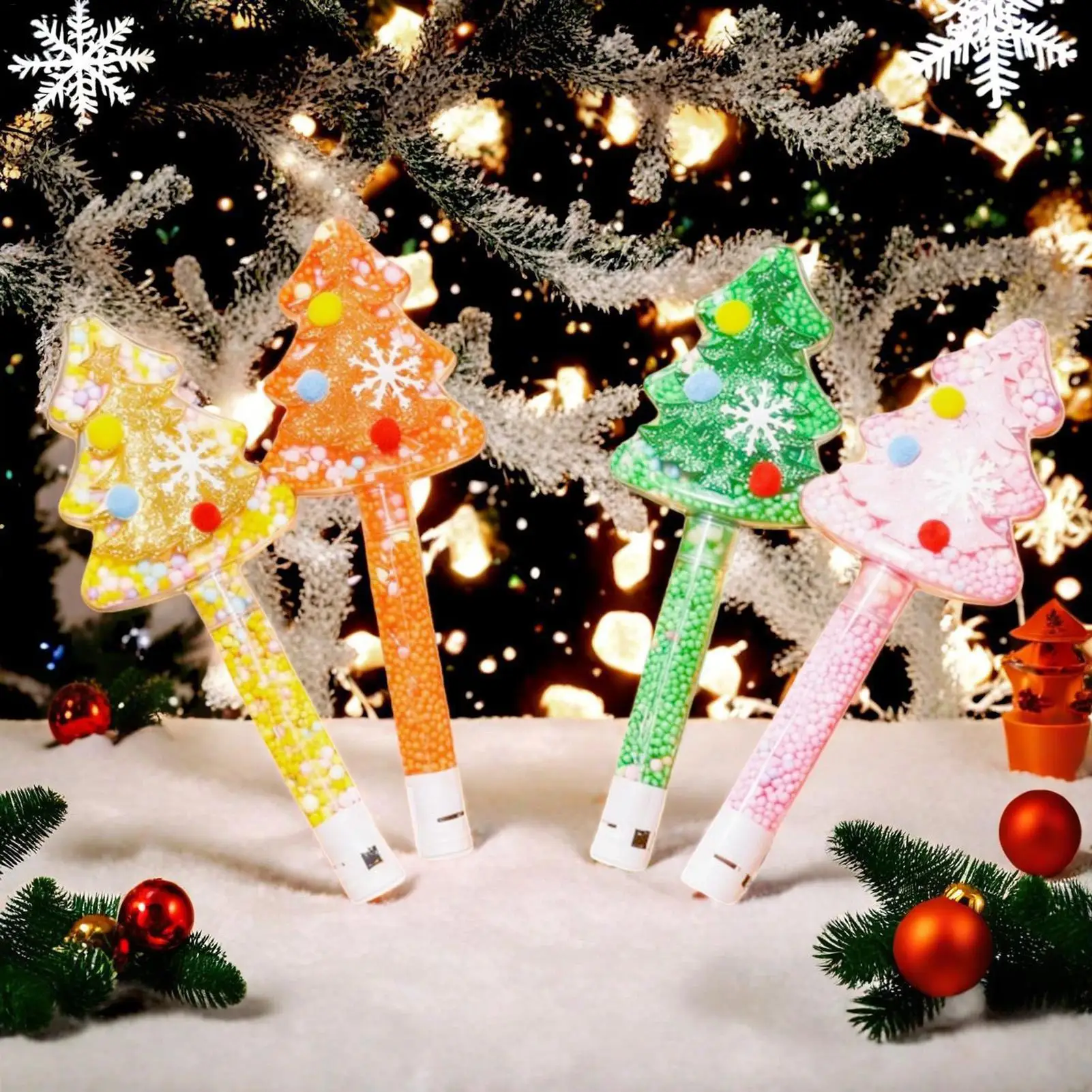 Light Up Wands For Kids Christmas Handheld 3 Modes Christmas Tree Wand LED Glowing Toy Stick For Boys Girls Teens Hosts Home