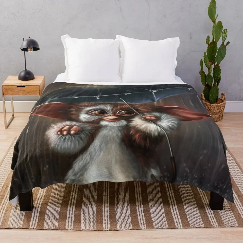 

Cute Gizmo Gremlins Throw Blanket Blankets For Bed Nap halloween Blankets Sofas Of Decoration Blankets