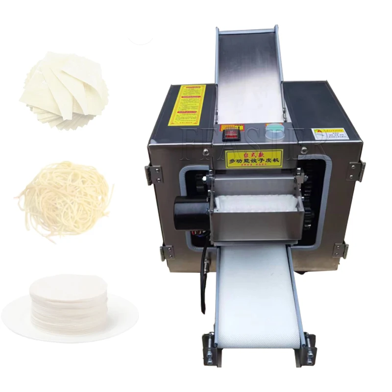 Small Round Square Gyoza Empanada Skin Making Dumpling Dough Wrapper Machine