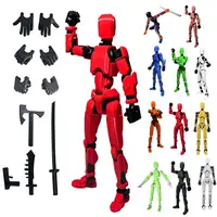 Action Doll Titan Multi Joint Mobile Transformation Robot Handheld T13 Action Doll Character and Dog Shaped Toy Children's Gift 6