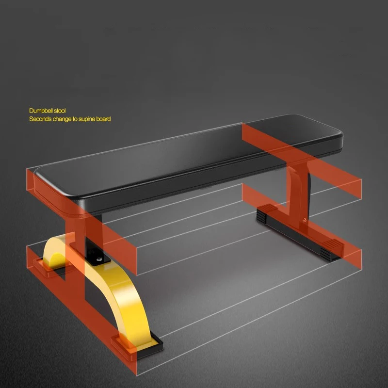 

Плоская скамейка с гантелями, профессиональная скамейка для жима, кресло для фитнеса, упражнения для мышц живота, приседания, домашнее оборудование для фитнеса