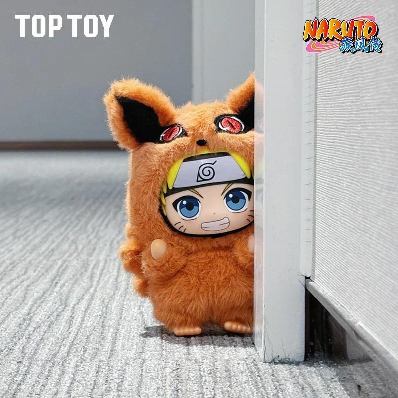 Toptoy naruto shippuden besta festa série figura de vinil textura de pelúcia caixa cega chibi kakashi sasuke caixa cega colecionável