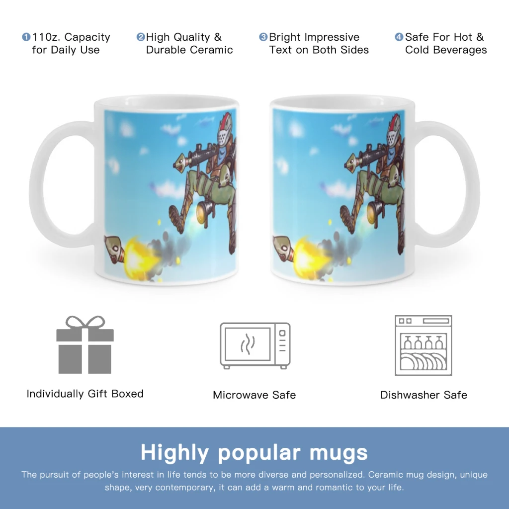 

F-Fortnites_Hot Game Free shipping Ceramic Mug Cute Coffee Tea Milk Stave Mugs And Cups with Handle Novelty Gifts