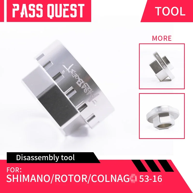 PASS QUEST Bicycle Bottom Bracket Sprocket Tool for Shimano/COLNAGO/ROTOR RREX 3D Bicycle Sprocket Tool Installation