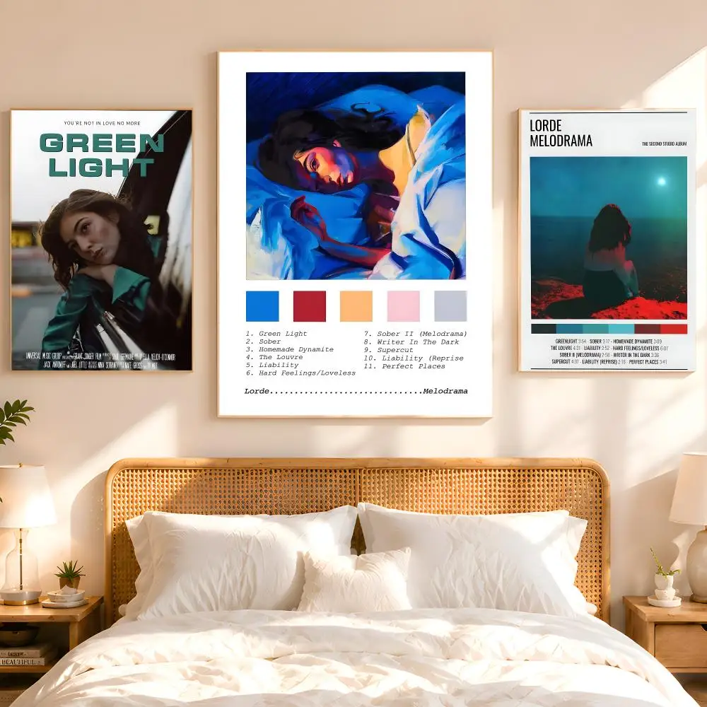 L-Lorde Poster 1PC HD Matte Peel And Stick Wall Decor For Bedroom Living Room Dorm Office