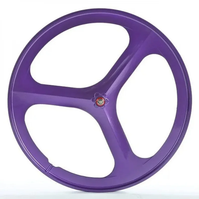 700C Fixed Gear Wheelset - Magnesium Alloy 3-Spoke Reverse Design Deep Integrated Track Bike Wheel Fixie/Single Speed
