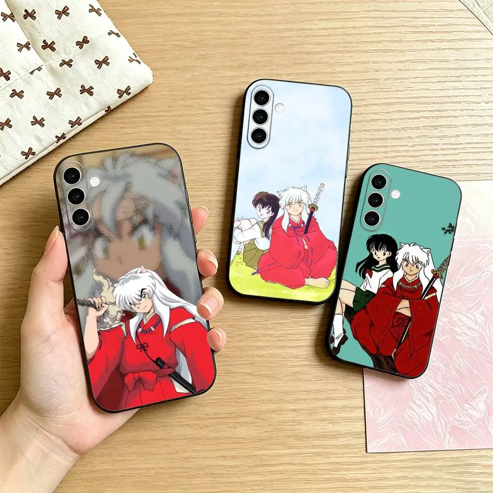 

Anime I-INUYASHA Phone Case For Samsung Galaxy A73,A72,A71,A70,A53,A52,A51,Others Soft Black Cover