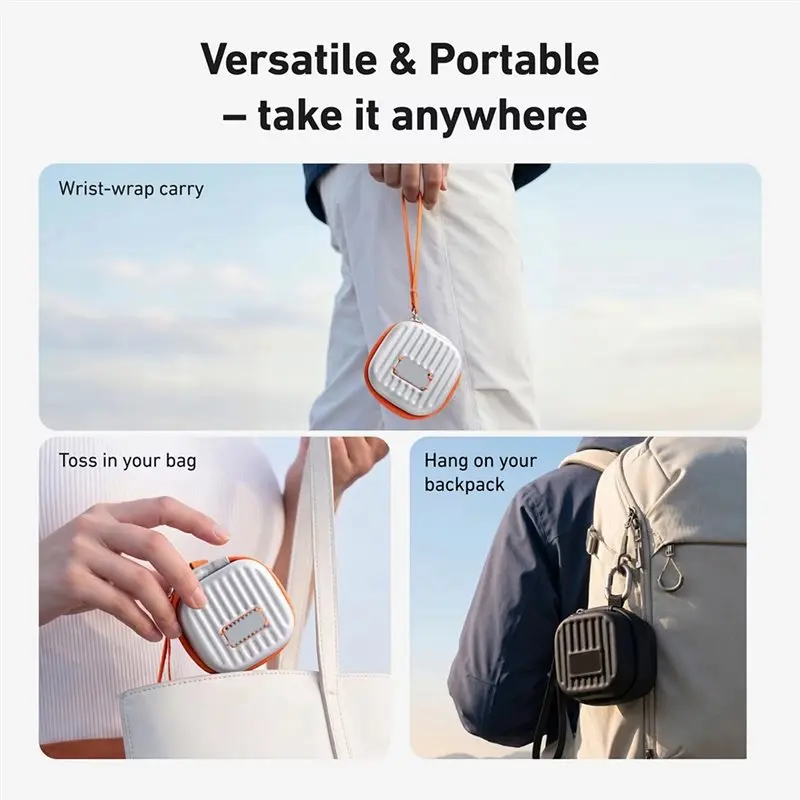 AT82-Camera Lens Filter Storage Bag Waterproof Dustproof Hard Travel Case With Wrist Strap For Lens Protection