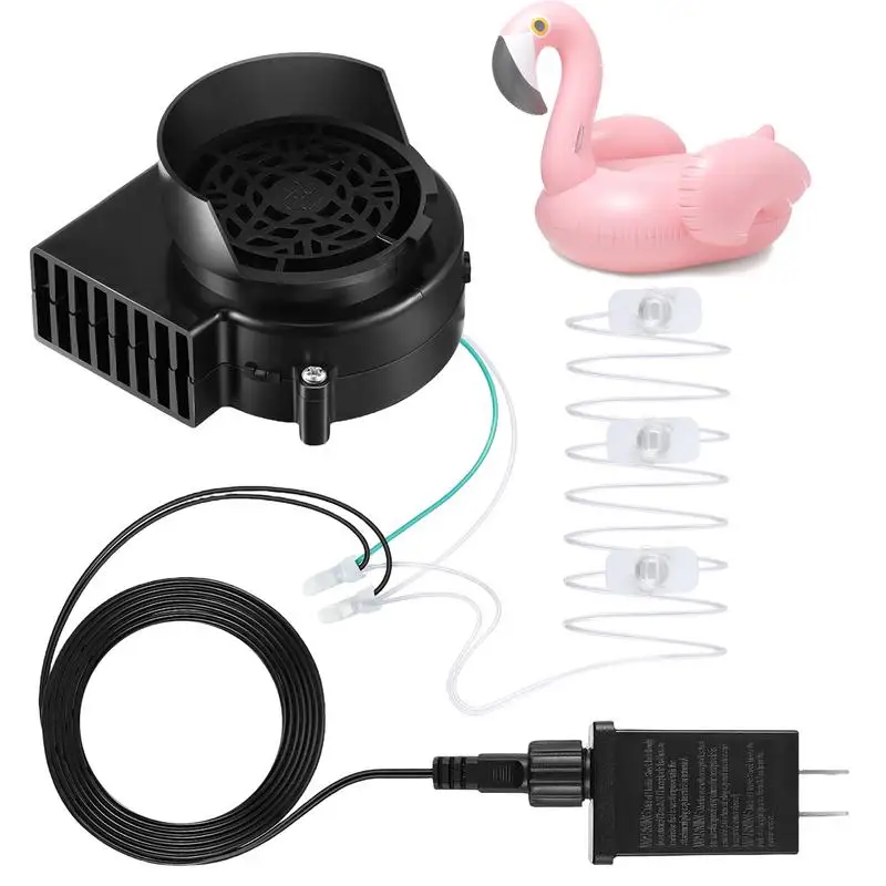 Inflatable Air Blower Portable Mini Air Blower With LED Light String Replacement Blower Fan for Halloween Xtmas Garden Decor