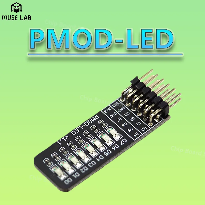 PMOD-LED Expansion Board ICESugar FPGA Expansion Module Standard PMOD Connector 8 bit LED New